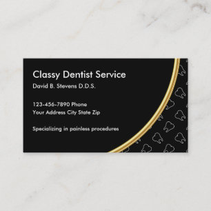Cartão De Horário Tema elegante do dentista