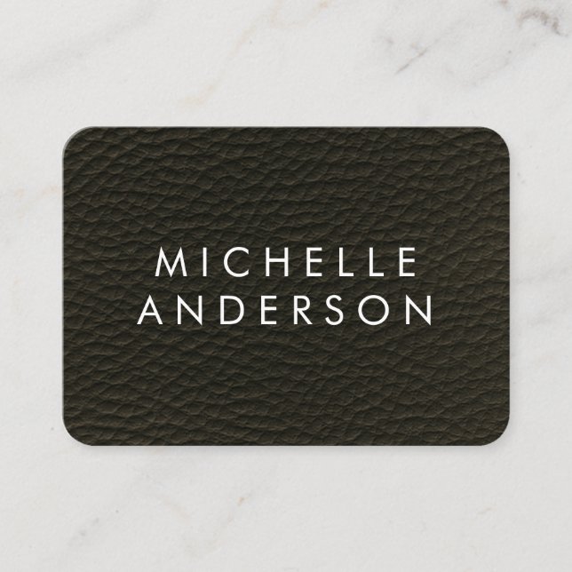 Cartão De Horário Textura Elegante (Cartão de Nomeação) (Frente)