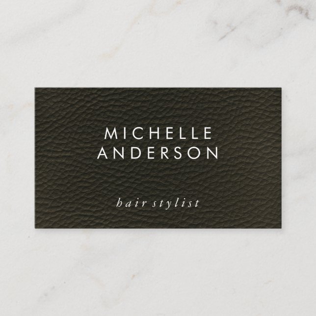 Cartão De Horário Textura Elegante (Cartão de Nomeação) (Frente)