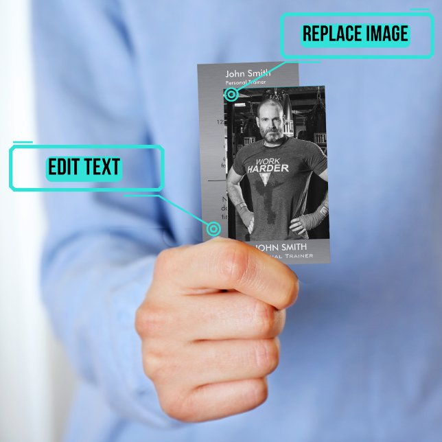 Cartão De Horário Treinador pessoal/treinador (Please enjoy our business card)