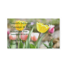 Tulipas rosa e amarela