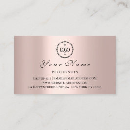Cartão De Horário Unhas QR de Logotipo do Cabelo de Maqueamento do C