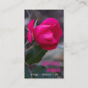 Cartão De Horário Única nomeação de dobra da fotografia do rosa d