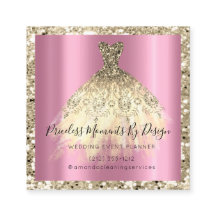 Vestido Dourado da Orquídea do Planejador de Event