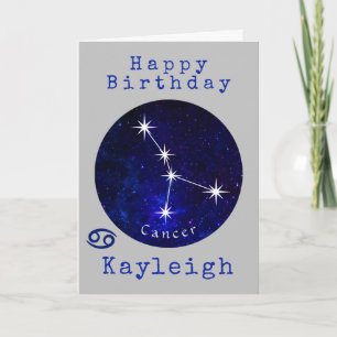 Cartão de Horóscopo de Câncer
