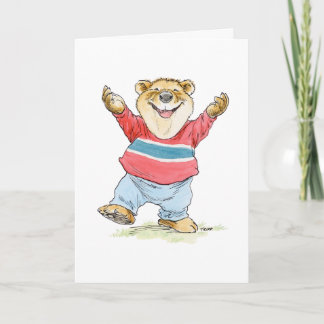 Cartão de Hug Urso