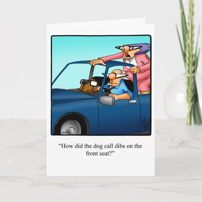 Cartão de Humor de Aniversário Divertido Para Eles (Frente)