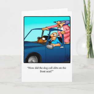 Cartão de Humor de Aniversário Divertido Para Eles