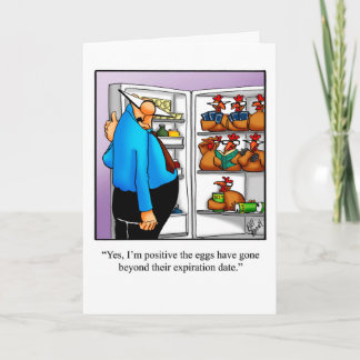 Cartão De Humor De Aniversário Engraçado Para A Fa