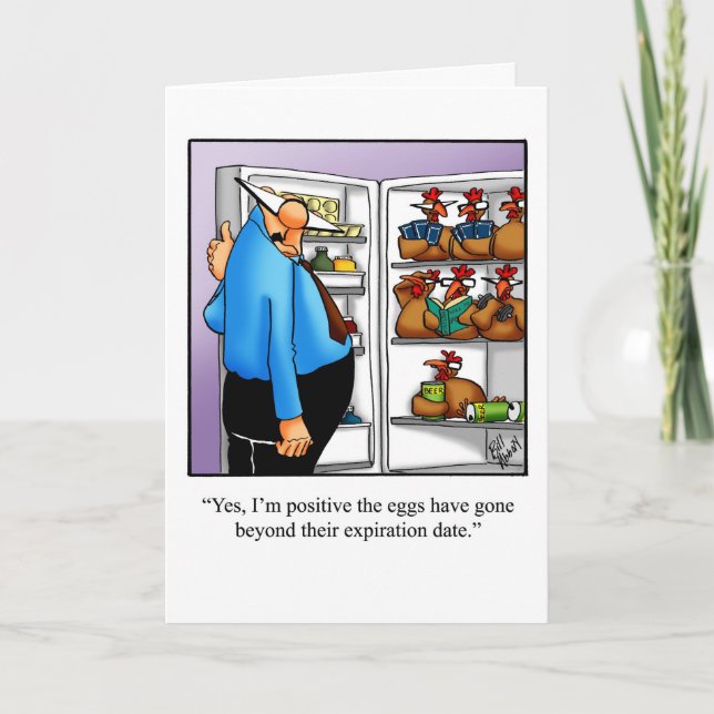 Cartão De Humor De Aniversário Engraçado Para Amig (Frente)