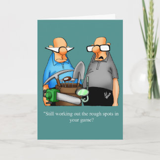 Cartão De Humor De Golfe De Aniversário Engraçado