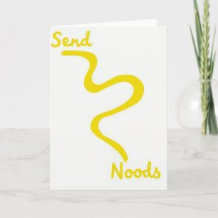 Cartão de Humor de Massa Send Noods