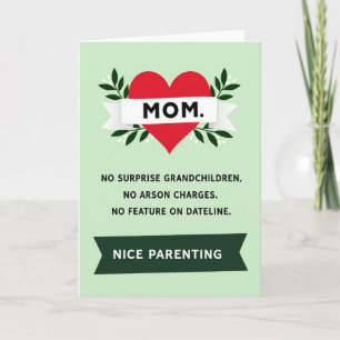 Cartão de Humor do Dia das Mães Floral
