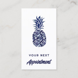 Cartão de identidade de abacaxi azul