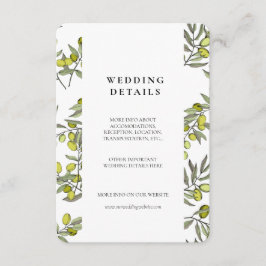 Cartão de identidade do modelo de ramos de oliveir