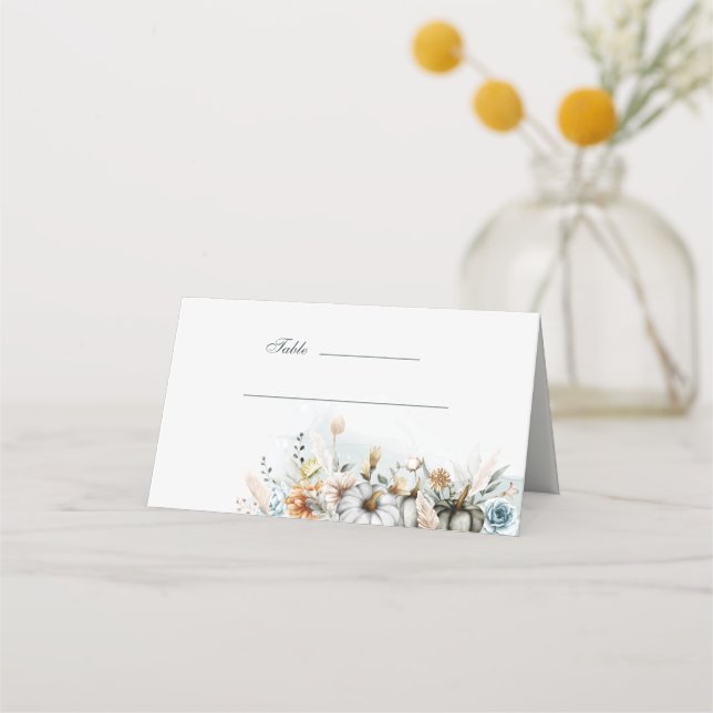 Cartão de Identificação de Mesa de Casamento com A (Frente)