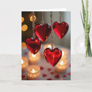 Cartão de Iluminação do Amor do Dia dos Namorados
