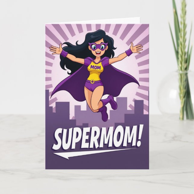 Cartão de Ilustração da Mãe Heroína (Frente)