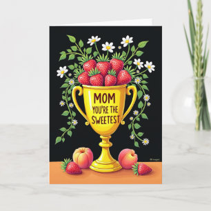 Cartão de Ilustração da Mãe Mais Doce