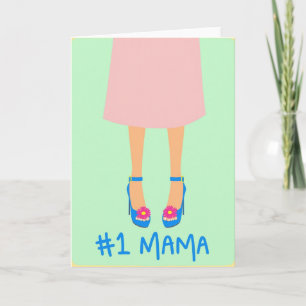 Cartão de Ilustração da Mamãe Nº 1
