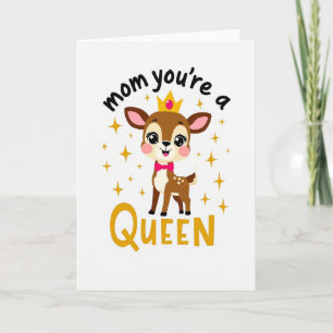 Cartão de Ilustração da Rainha Mamãe