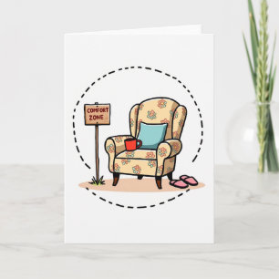 Cartão de Ilustração da Zona de Conforto