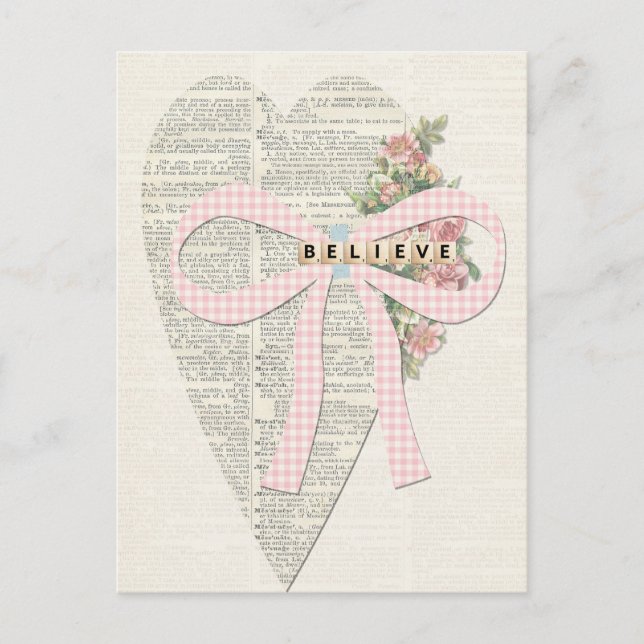 Cartão de ilustração de saudação vítrea, coração r (Frente)