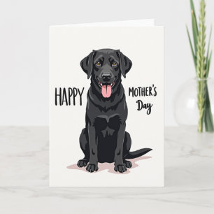 Cartão de Ilustração do Dia das Mães Cachorro