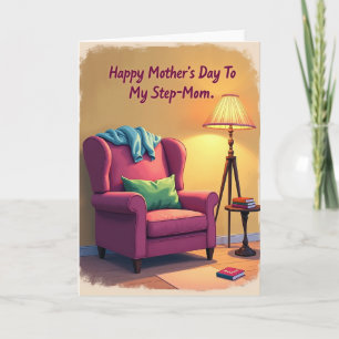 Cartão de Ilustração do Dia das Mães Cozy Nook
