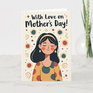 Cartão de Ilustração do Dia das Mães Quente