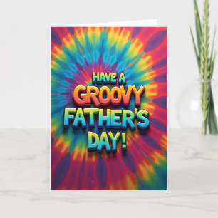 Cartão de Ilustração do Dia dos Pais Groovy