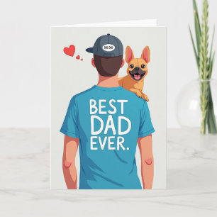 Cartão de Ilustração Dog Dad Ever