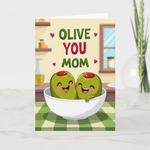 Cartão de Ilustração Eu Te Amo Mamãe