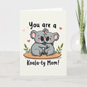 Cartão de Ilustração Koalaty Mom