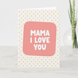 Cartão de Ilustração Mama Amor