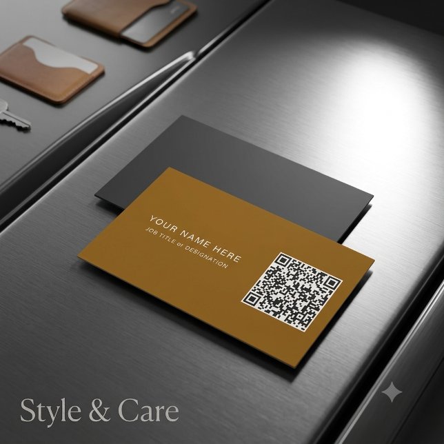Cartão de Ímã com Título de Trabalho Personalizado (Custom Job Title Magnet Card with QR Code)
