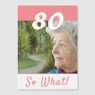 Cartão de Ímã de Aniversário de 80 anos Inspirador