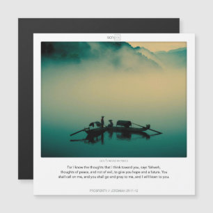 Cartão de ímã Jeremiah 29:11 PROSPERITY SCRIPIX