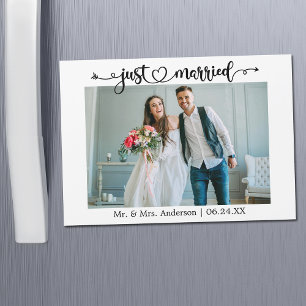Cartão de Imagem de Casamento de Recem casados Car
