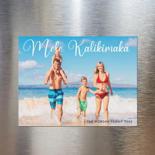 Cartão de Imagem de Praia da Foto da Família Mel