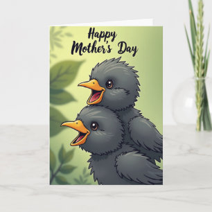 Cartão de Imagem do Dia das Mães Alegre