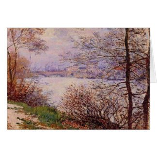 Cartão de Impressionismo de Arte Fino do Rio Seine