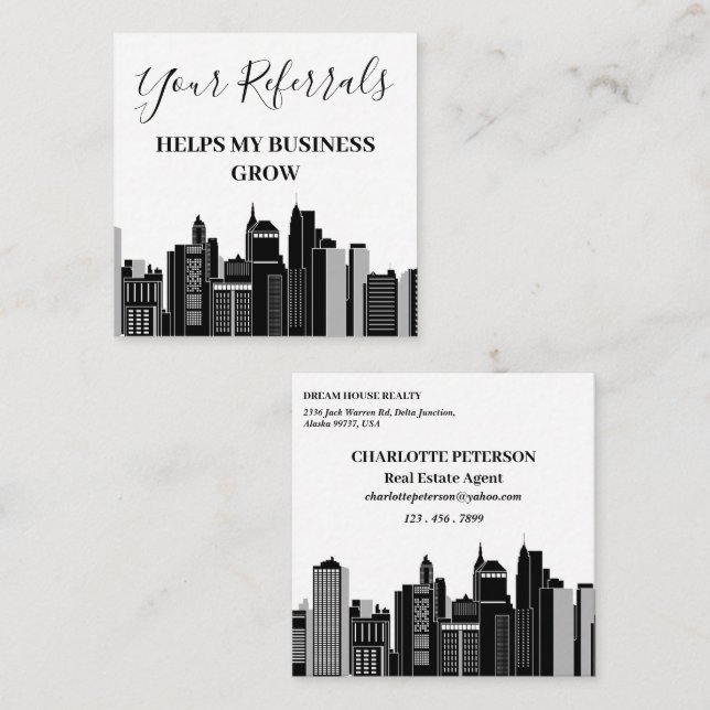 Cartão De Indicação Agente Imobiliário Agricultura (Frente/Verso)