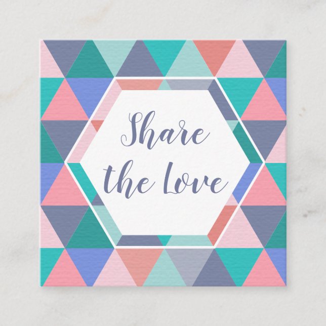 Cartão De Indicação Consulte um cartão do triângulo do cliente da (Frente)