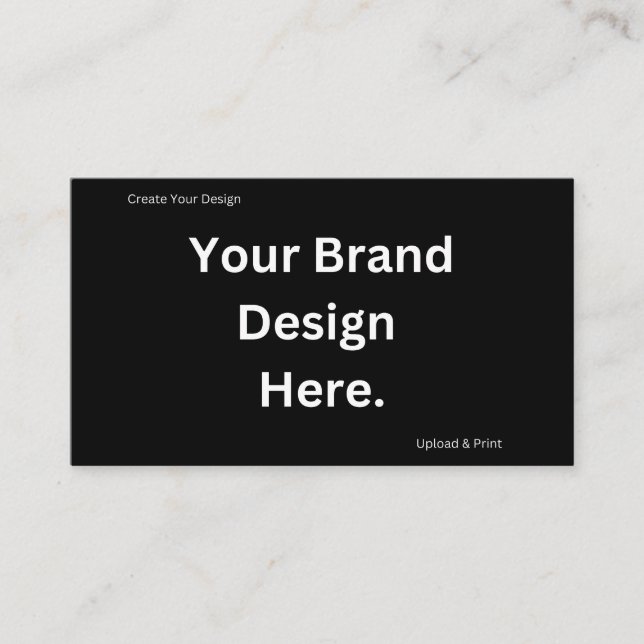 Cartão De Indicação Crie seu próprio Design e Impressão (Frente)