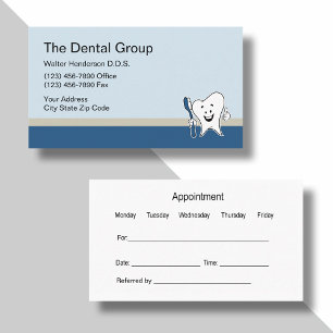 Cartão De Indicação Design do escritório do dentista
