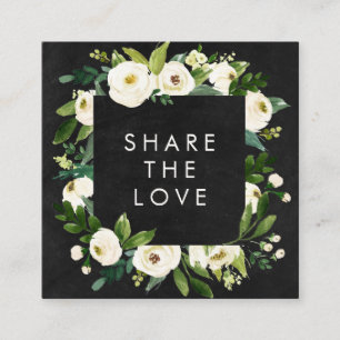 Cartão De Indicação Do inverno romântico da aguarela do quadro quadro