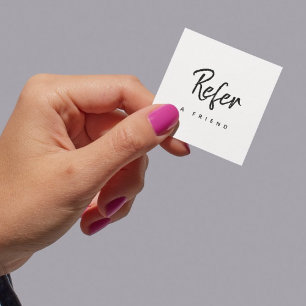 Cartão De Indicação Empresa moderna mínima simples