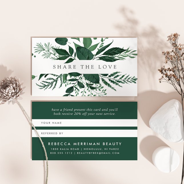 Cartão De Indicação Floresta Selvagem | Cartão de consulta (Criador carregado)