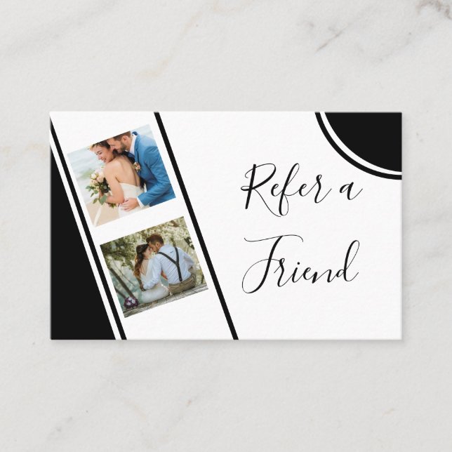 Cartão De Indicação Fotógrafo Moderno e Profissional  (Frente)